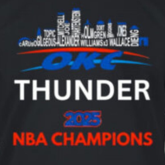 OKC Thunder NBA Champions 2025 t-shirt 129 - Picture 2 of 5